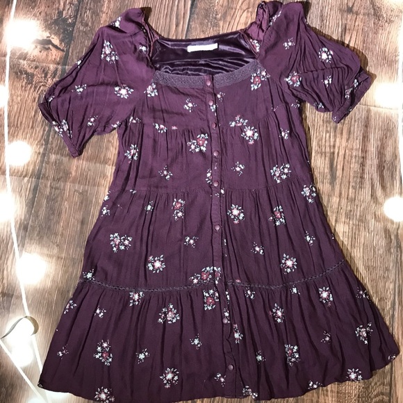 bershka purple dress